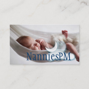 Night PM Nanny Child Day Care Babysitter Business Card