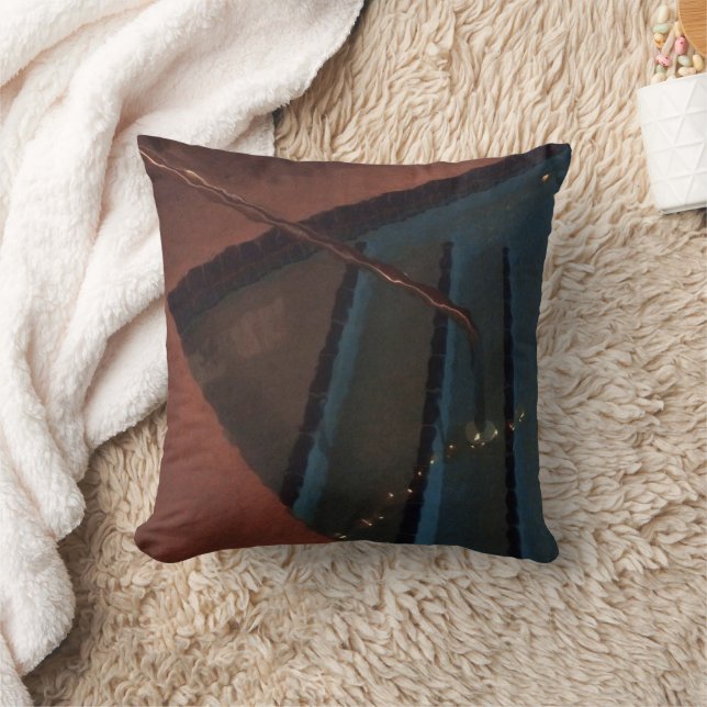 Night Pool Abstract Cushion (Blanket)
