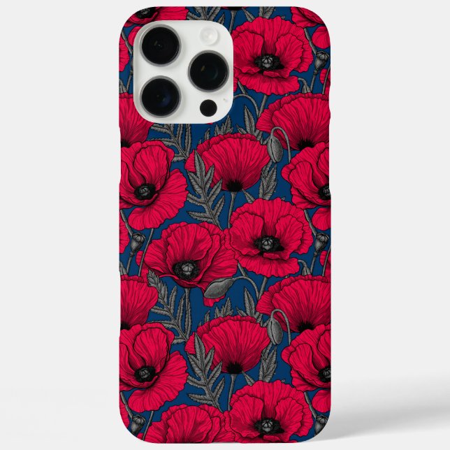 Night poppy garden Case-Mate iPhone case (Back)