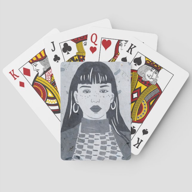 Night Portrait Playing Cards (Back)