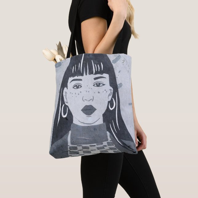 Night Portrait Tote Bag (Close Up)
