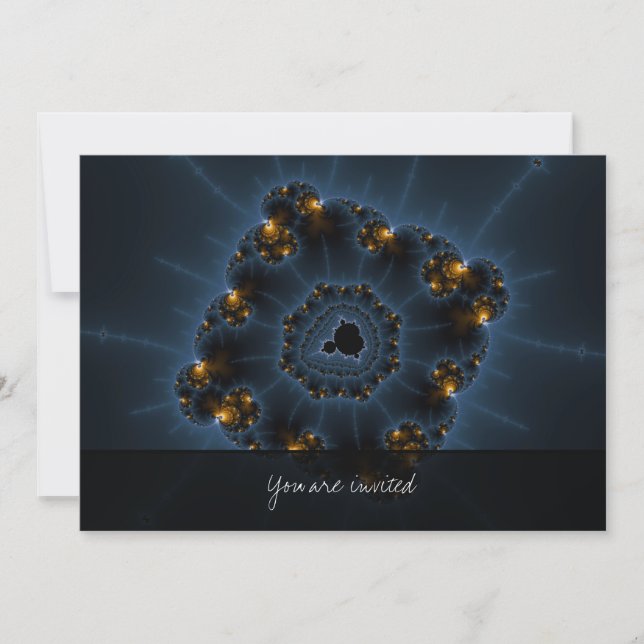 Night Prowler Fractal Art Invitation (Front)