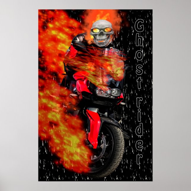 Night racer Ghost Rider Poster (Front)