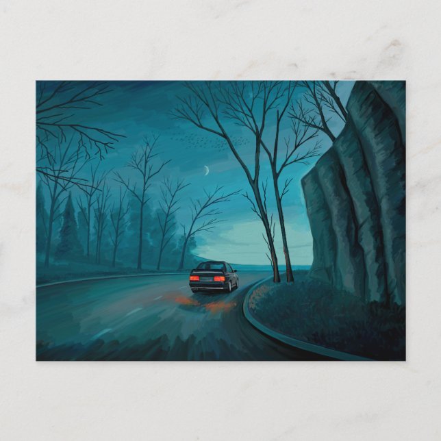 Night Ride Postcard (Front)