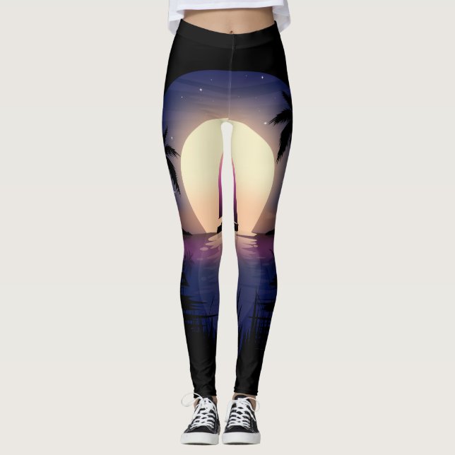Night Sail  Leggings (Front)