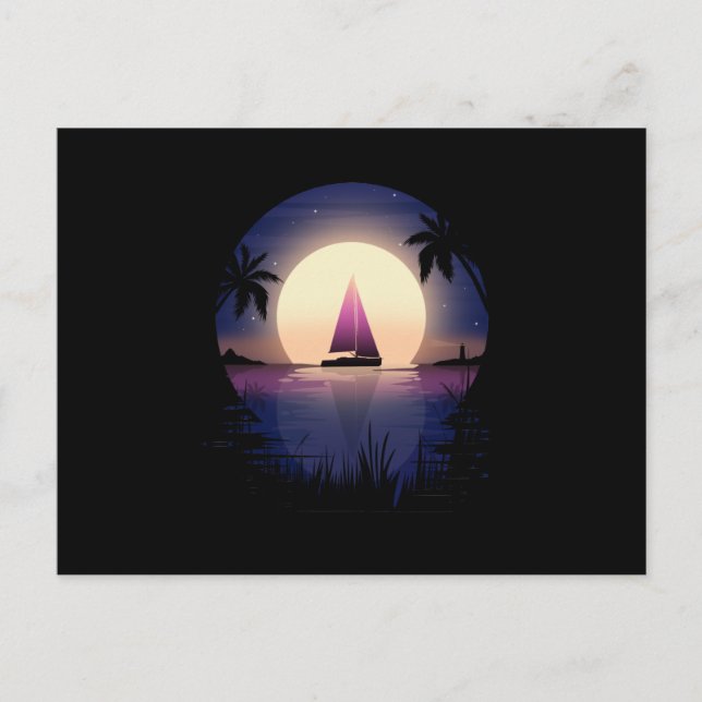 Night Sail Postcard (Front)