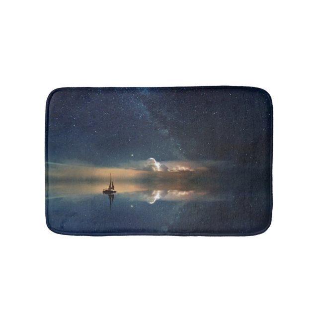 Night Sailing Bath Mat (Front)