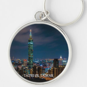 Night Scene of Taipei 101, Taiwan Key Ring
