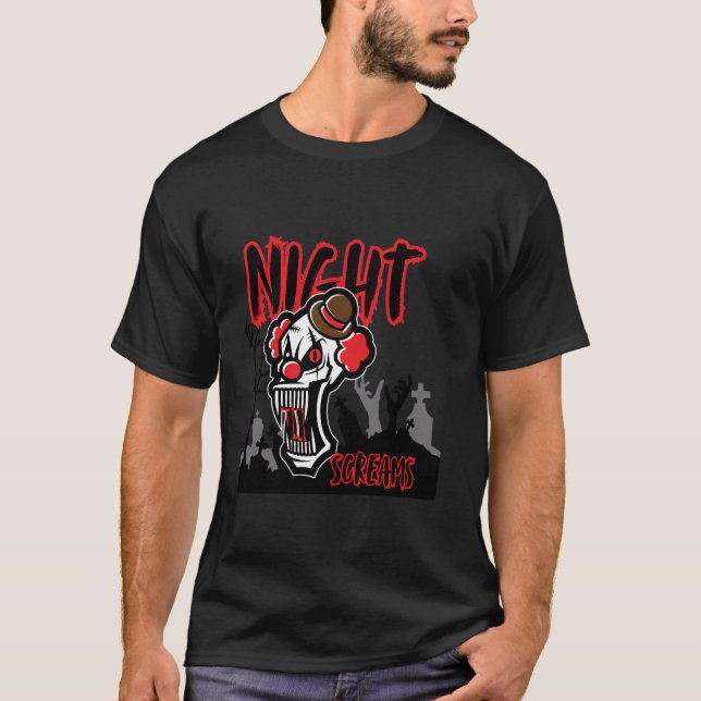 Night Screams The Diabolical Clown V2 T-Shirt (Front)