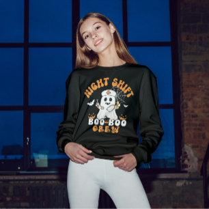 Night Shift BOO BOO Crew Nurse Halloween Sweatshirt