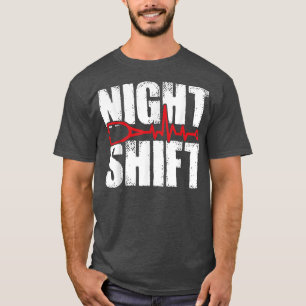 Night Shift Different Breed Stethoscope Funny Nurs T-Shirt