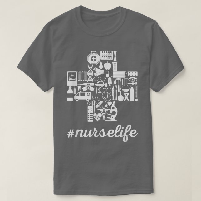 Night Shift Different Breed Stethoscope Funny Nurs T-Shirt (Design Front)