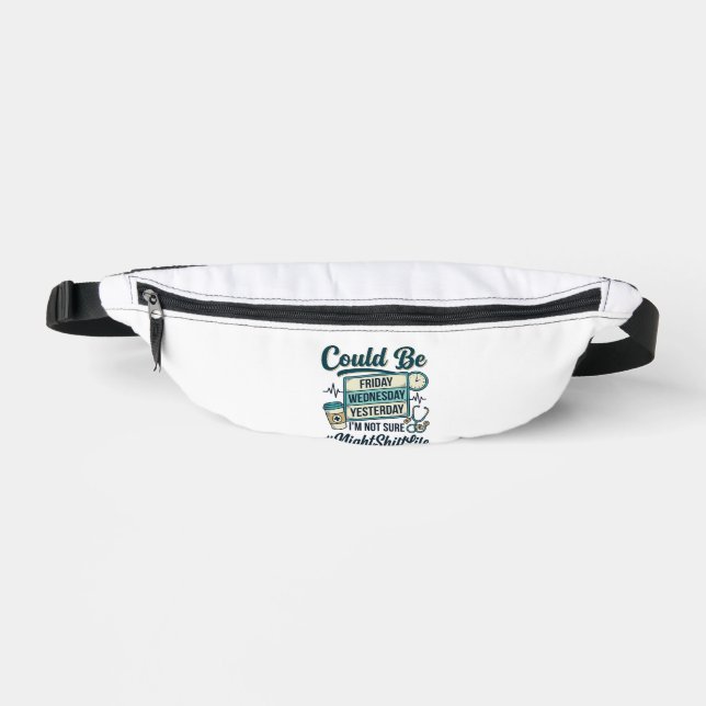 Night Shift Nurse Funny Could Be Friday Vector Des Bum Bags (Front)