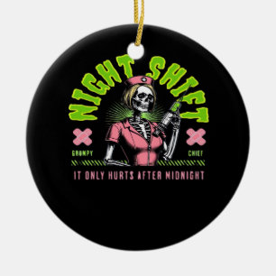 Night Shift Nurse - National Nurse Week Gift Ideas Ceramic Tree Decoration