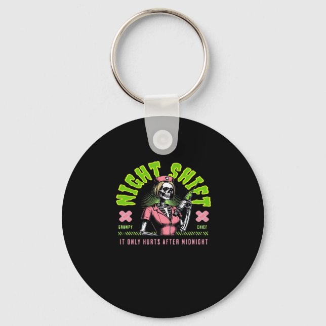 Night Shift Nurse - National Nurse Week Gift Ideas Key Ring (Front)