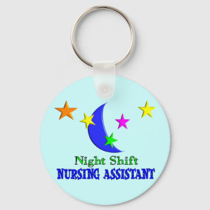 Night Shift Nursing Assistant Key Ring