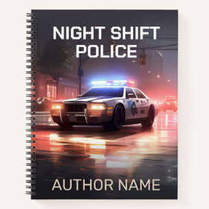 Night Shift Police Book Cover Inspiration Notebook