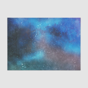 Night Sky Abstract Watercolor Decoupage 10x15 Tissue Paper
