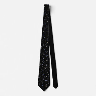 Night Sky Astrology Constellations Tie