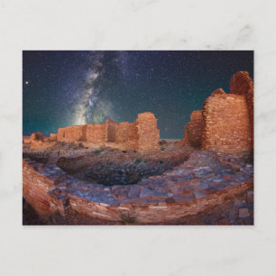 NIGHT SKY AT PUEBLO RUIN, NEW MEXICO POSTCARD