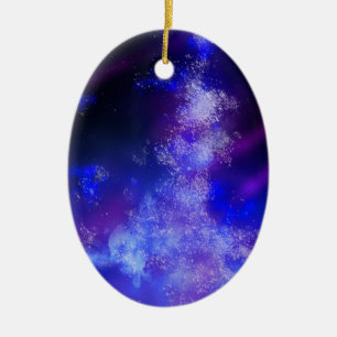 Night Sky Blue Sapphire Ceramic Decoration