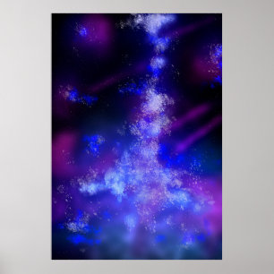 Night Sky Blue Sapphire  Poster