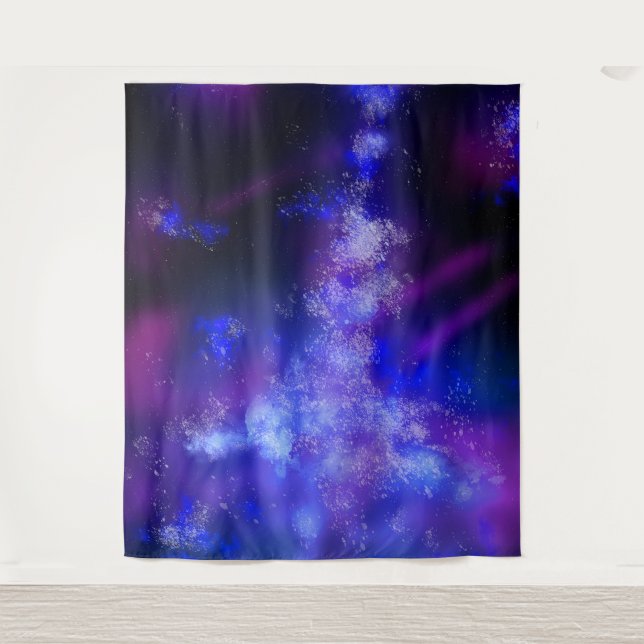 Night sky blue Sapphire  Tapestry (Front)