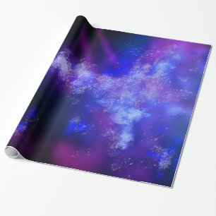 Night Sky Blue Sapphire Wrapping Paper