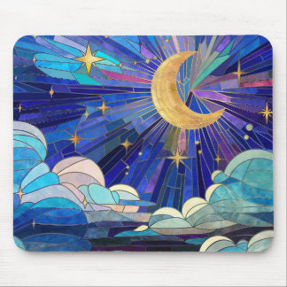 Night Sky - Digital Art Mosaic Mouse Mat