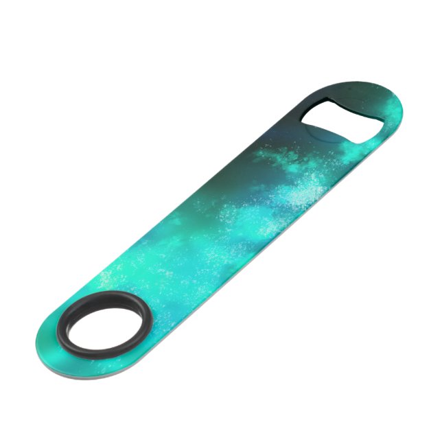 Night Sky Emerald Bottle Opener (Front Angled)