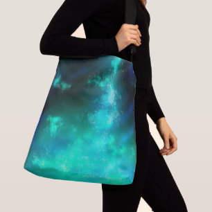 Night Sky Emerald Green  Crossbody Bag