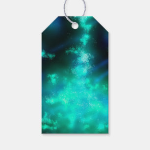 Night Sky Emerald Green Gift Tags