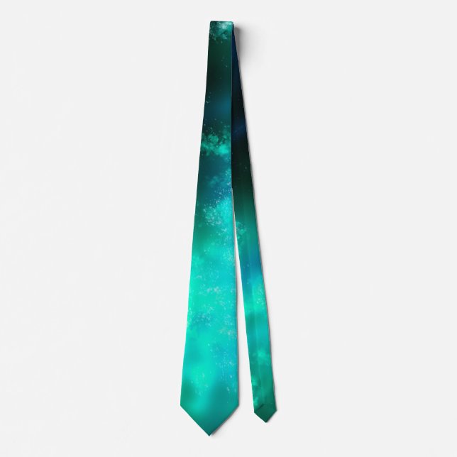 Night Sky Emerald Neck Tie (Front)