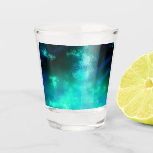 Night sky Emerald Shot Glass