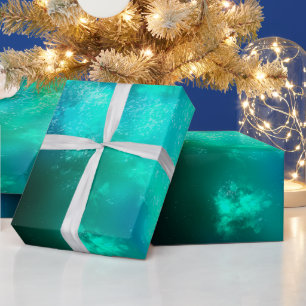 Night Sky Emerald Wrapping Paper