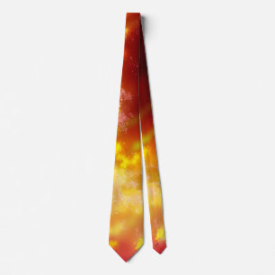 Night Sky Flame Neck Tie