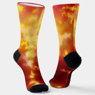 Night Sky Flame Sustainable Crew Sock