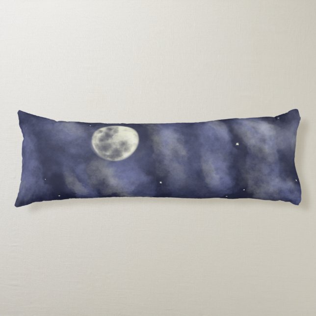 Night sky full moon body cushion (Front)