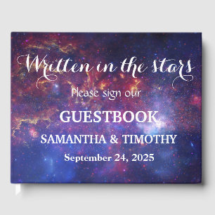 Night Sky Galaxy Stars Space Modern Universe Guest Book