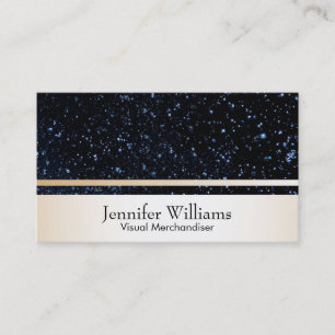 Night Sky & Gold Trim Business Card