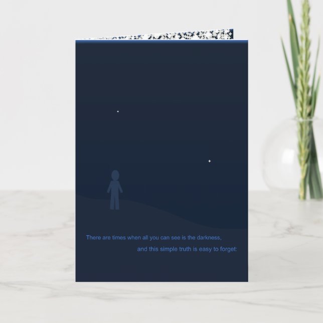 Night Sky Greeting Card (Front)