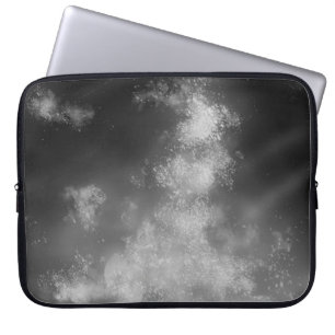 Night Sky grey monochrome Laptop  Bag