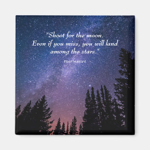 Night Sky Inspirational Quote Magnet