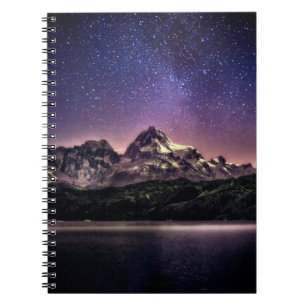 Night sky landscape in Patagonia, Argentina, South Notebook