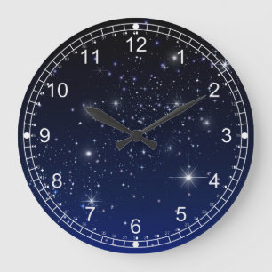 NIGHT SKY LARGE CLOCK