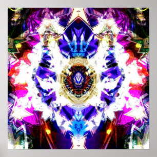 Night Sky Mandala 1 Poster