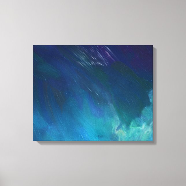 Night Sky Painting Canvas Print (Front)