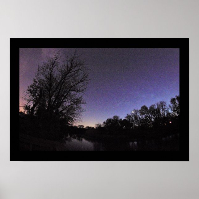Night Sky Photo Poster (Front)