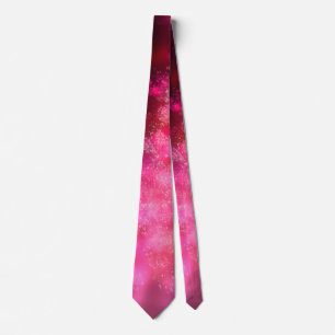 Night Sky Pink Flare Neck Tie