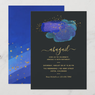 Night Sky Space Stars Fantasy Birthday Party Invitation